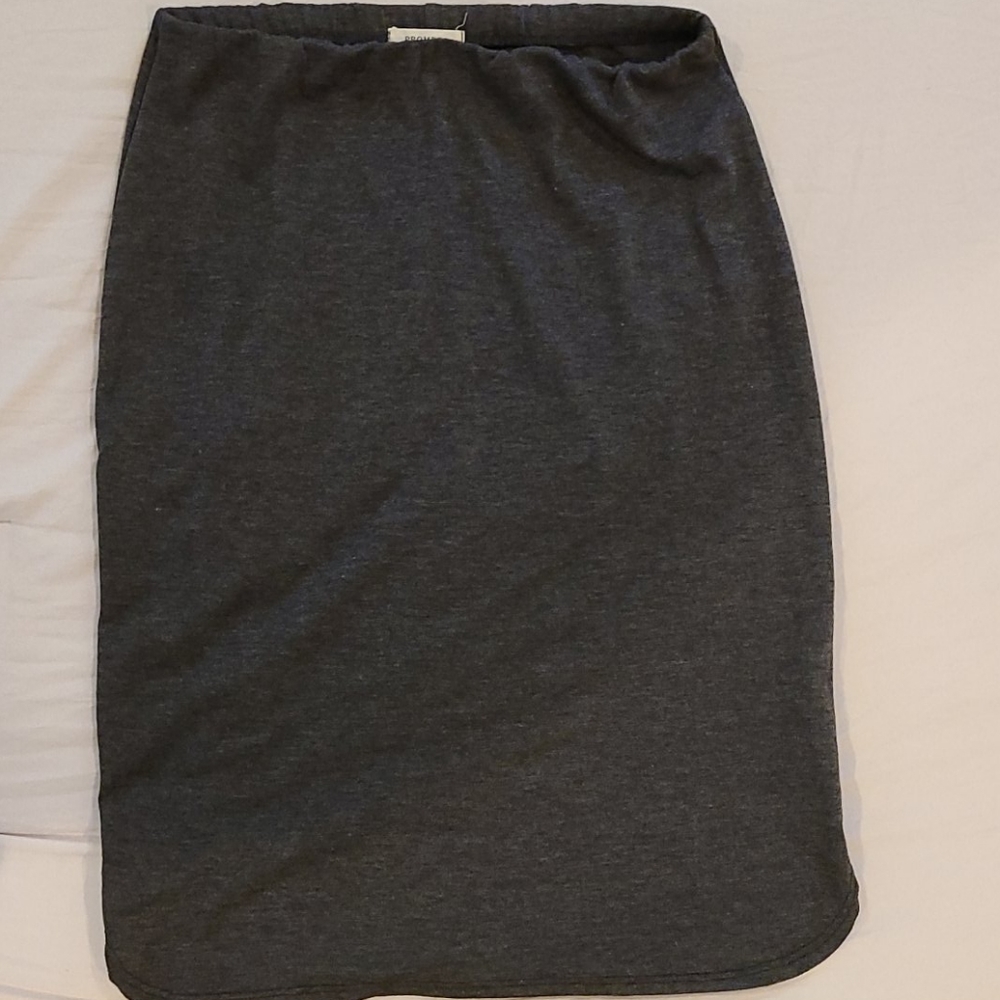 Elastic band maternity stretch pencil skirt